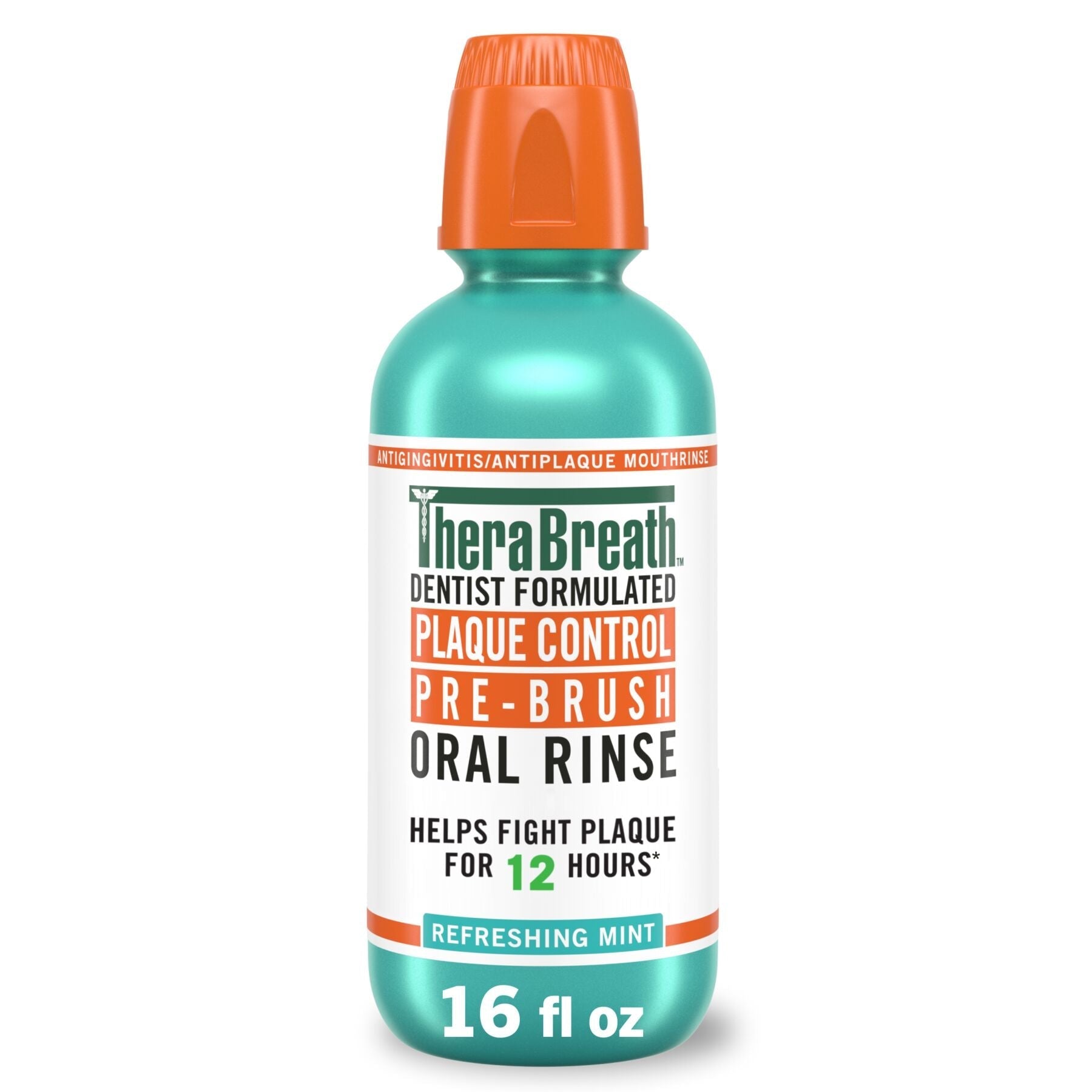 Plaque Control Pre-Brush Oral Rinse - Refreshing Mint Flavor ZWeu