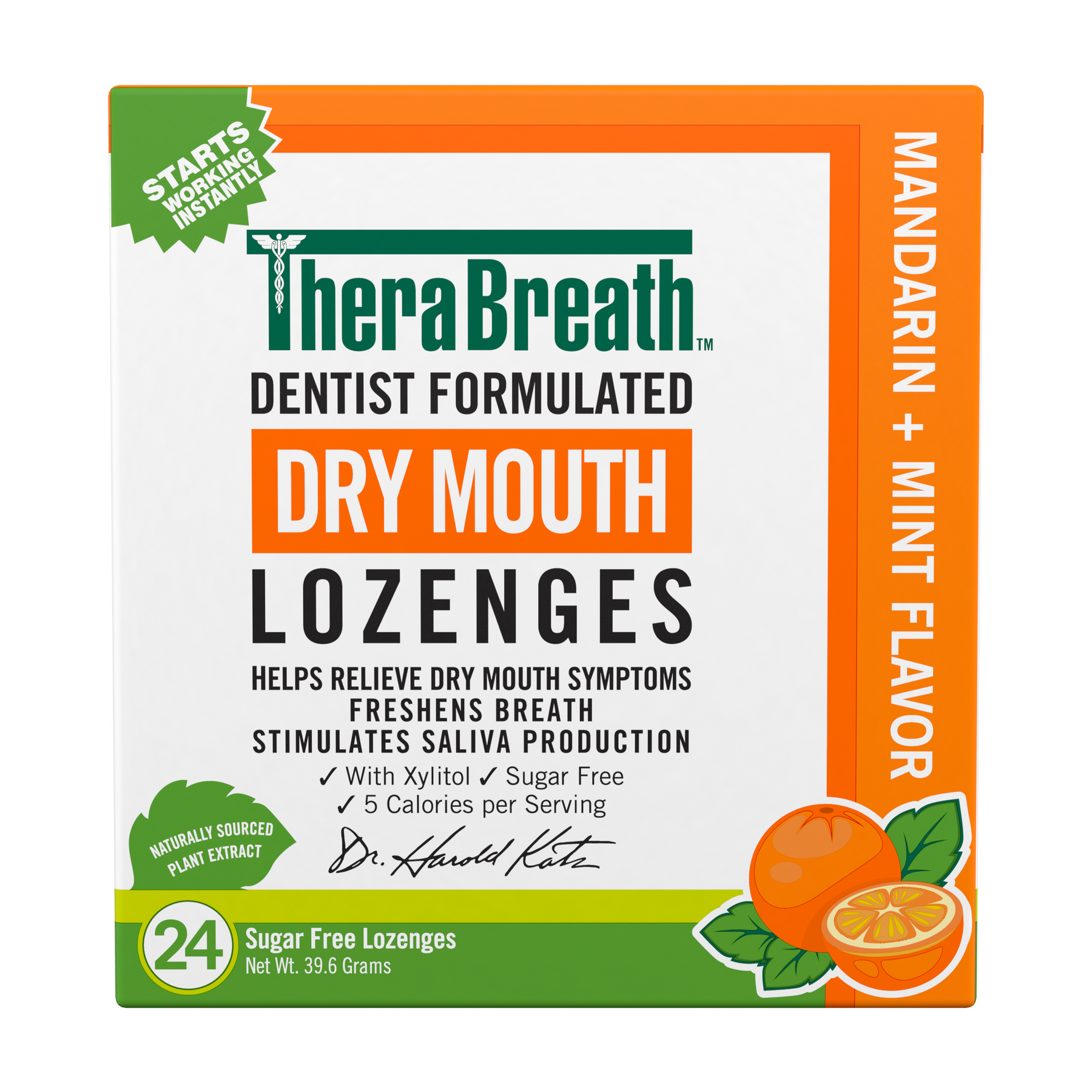 Dry Mouth Lozenges - Mandarin Mint SMyU